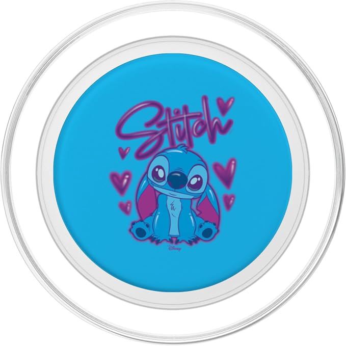 Lilo &amp Stitch - Stitch Airbrush Name &amp Hearts PopSockets Adhesive PopGrip