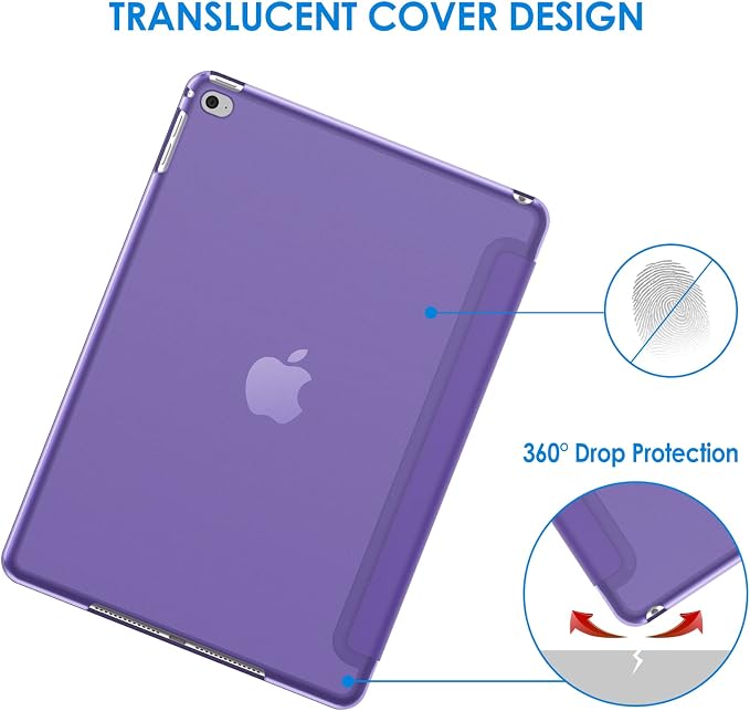 JETech Case for iPad Air 2 (2nd Generation) Smart Cover Auto Wake/Sleep (Blue)
