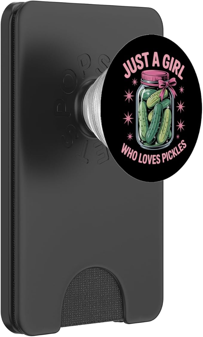 Pickle Dill Pickling Just A Girl Who Loves Pickles PopSockets PopGrip for MagSafe