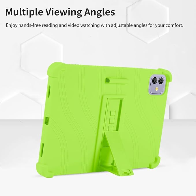 Case for Blackview Link 8 12.7-Inch Tablet – Shockproof Silicone Protective Cover with Kickstand Drop-Resistant Business Style (Black)
