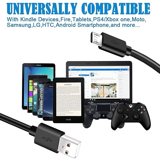 Replacement Nikon UC-E21 USB Charging &amp Data Transfer Cable – 6.6ft Long Cord Compatible with Nikon D3400 Z50 Coolpix P900 P1000 B700 A1000 W300 KeyMission 360 and More Cameras