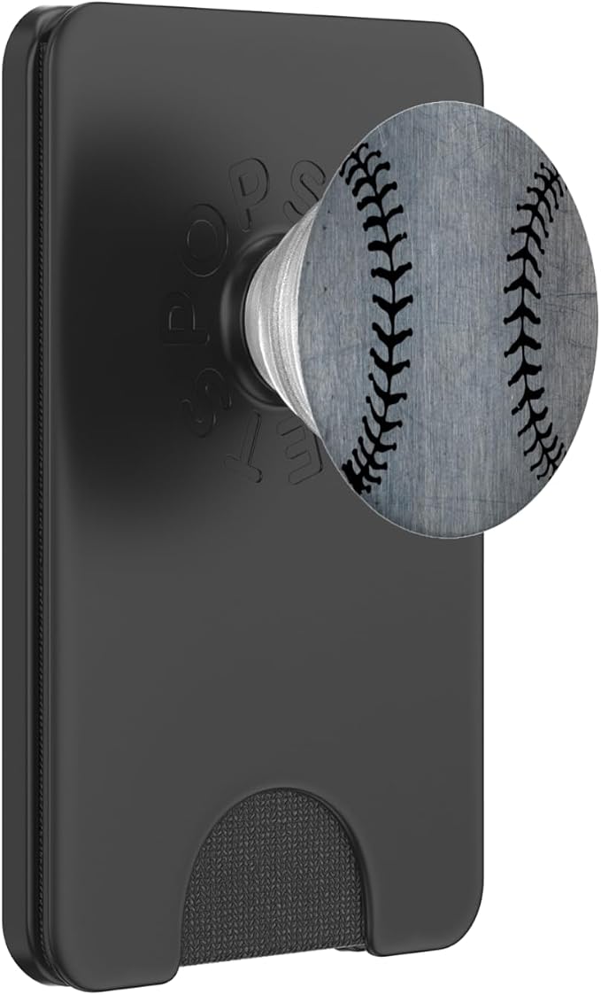 Baseball Scratched Design Phone Grip for Men and Boys PopSockets Adhesive PopGrip