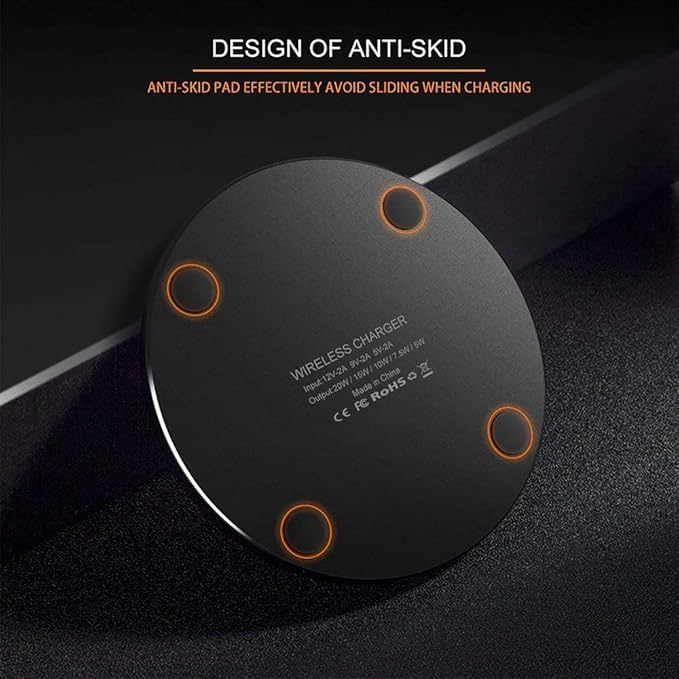 Fast Wireless Charger,20W Max Wireless Charging Pad Compatible with iPhone 16/15/14/13/12/SE/11/11 Pro/XS Max/XR,AirPods;FDGAO Wireless Charge Mat for Samsung Galaxy S25/S24/S23/Note,Pixel/LG