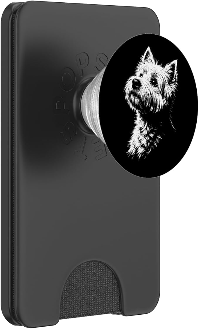 West Highland White Terrier Portrait Westie PopSockets PopGrip for MagSafe