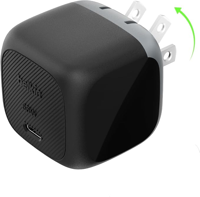 Belkin USB C Charger Block 65W Super Fast Charging Block Type C Wall Charger - Apple iPhone 17 Air Pro Galaxy S26 Google Pixel 10 MacBook AirPods Chromebook Nintendo Switch 2 &amp More - Bl