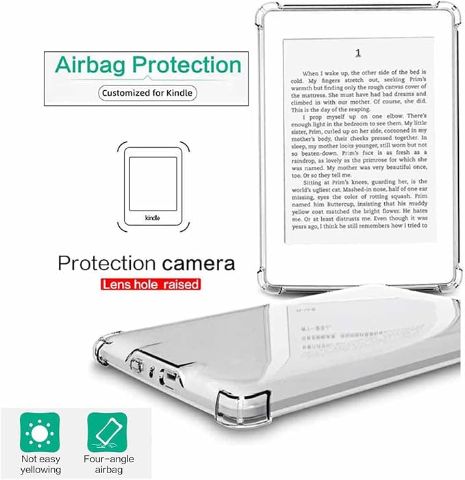 Clear Case for All-New Amazon Kindle Fire Max 11 Tablet (13th Generation 2023 Release) 11 Slim Lightweight Shell Transparent Soft TPU Back Shockproof Crystal Reinforced Corner Cover Clear