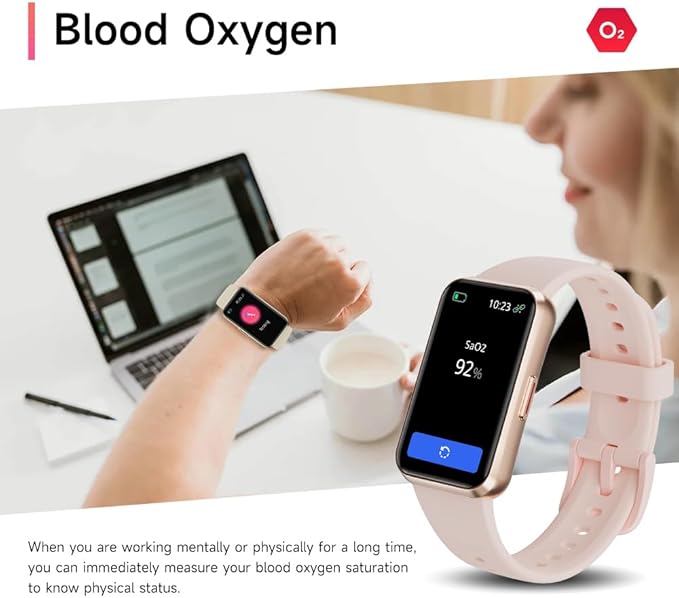 USMECBL Fitness Trackers,Blood Oxygen Heart Rate Sleep Monitor,Smart Band 24/7 Health Monitoring,Calorie Pedometer Steps Counter Activity watchs/Notifications for iOS/Android