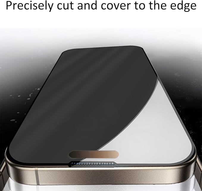 2 Pack for iPhone 12/12 Pro 360 Degree Privacy Screen Protector Anti spy Tempered Glass Film Easy Installation Auto-Alignment Kit Auto Dust-Elimination 6.1 inch