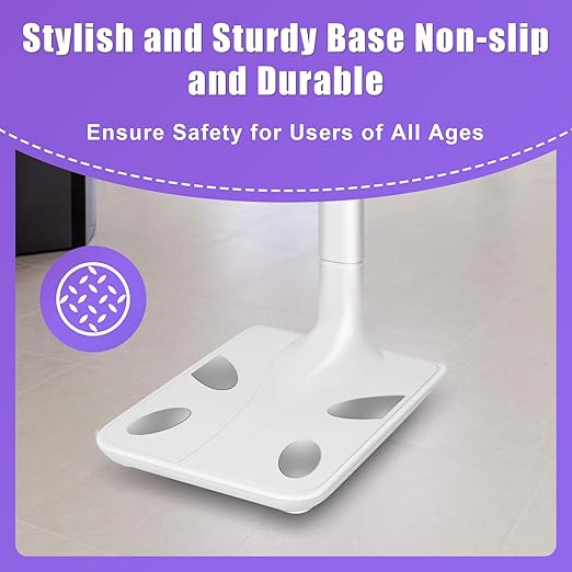 Ultrasonic Digital Physician Scale, 440lb/200kg Height and Weight Scale with BMI Body Fat Measurement, Smart LCD Display Body Composition Scale for Gym, Home, Hospital & Physicians