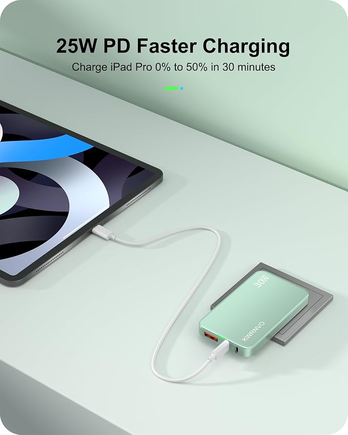 Flat USB Wall Charger 3 Ports Ultra-Slim Fast Wall Charger for Pixelbook iPad Pro iPhone 17/16/15/14 Black