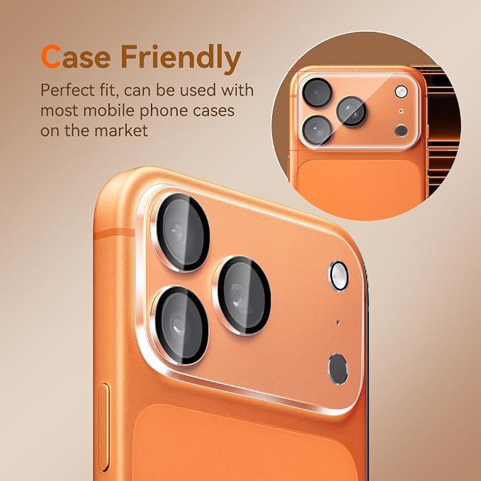 Camera Lens Protector for iPhone 13 Pro 6.1 &amp iPhone 13 Pro Max 6.79H Tempered Glass，Ultra HD Scratch Resistance Easy to Install，Case Friendly，[Does not Affect Night Shots] 3-Pack