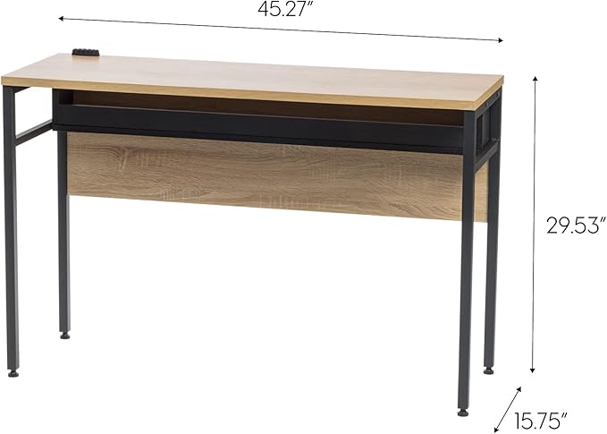 IRIS USA Computer Desk with Cable Organizer and Cable Tray