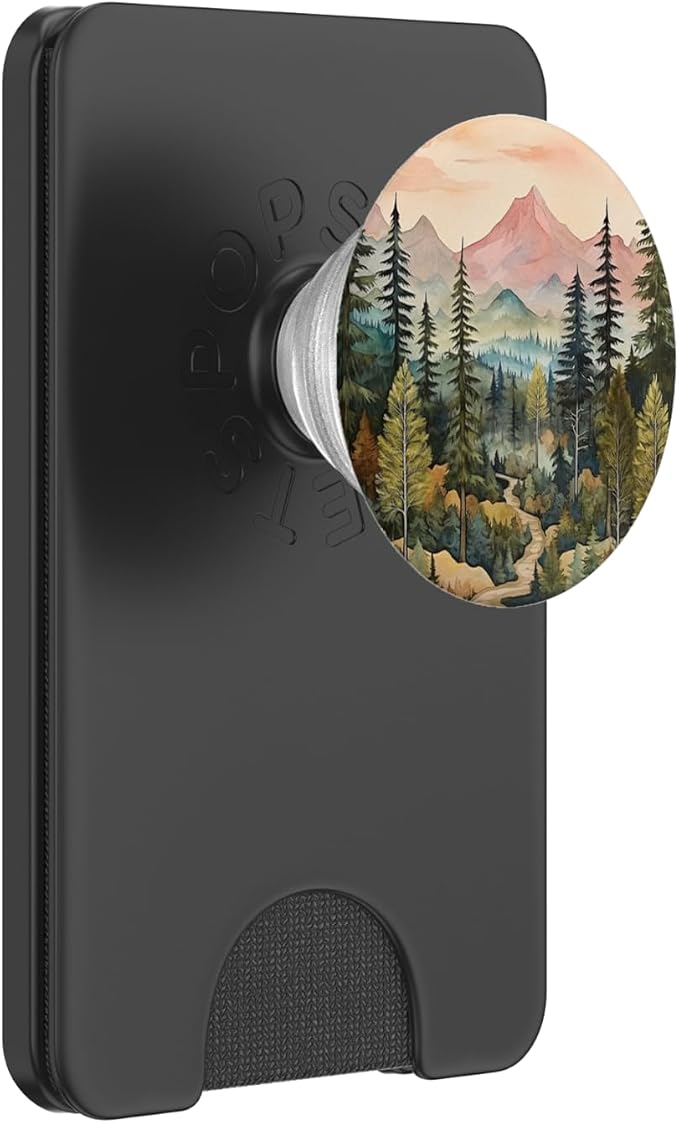 Mountains Wilderness Forest Hiking Pine Tree Nature PopSockets Adhesive PopGrip