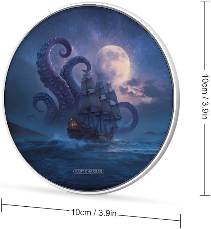 Octopus Monster Sailing Wireless Charger Portable Charging Pad | LightweightAll Smartphone