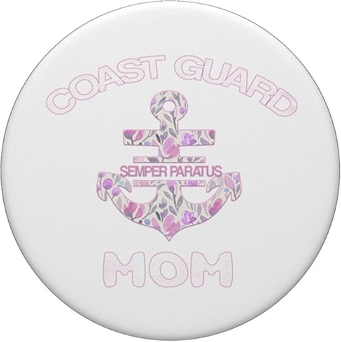 Proud Coast Guard Mom Phone Tablet Gadget Gift PopSockets Adhesive PopGrip