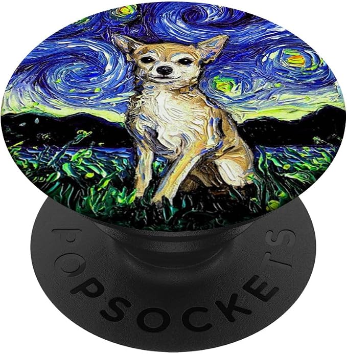 Cute Chihuahua Art Design Best Trendy Gift For Dog Lovers PopSockets Adhesive PopGrip