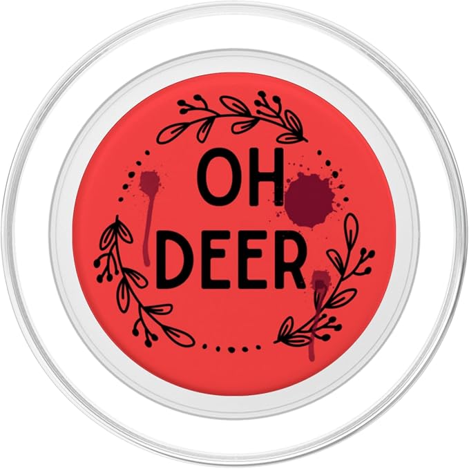 Alastor Radio Demon Oh Deer Red Pop Socket PopSockets Adhesive PopGrip