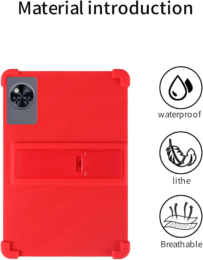 for DOOGEE Tab A9 pro+ Tablet 10.92 inch Tablet CaseBOVUGAC Soft Silicone Adjustable Stand Shockproof Kids Friendly for DOOGEE Tab A9 pro Plus 10.92 Tablet(Black)