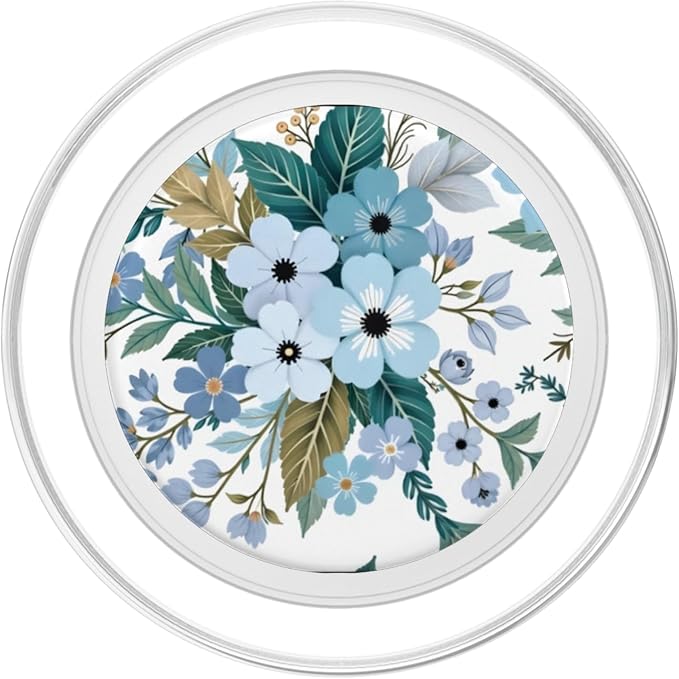 Garden Party Blue PopSockets PopWallet for MagSafe
