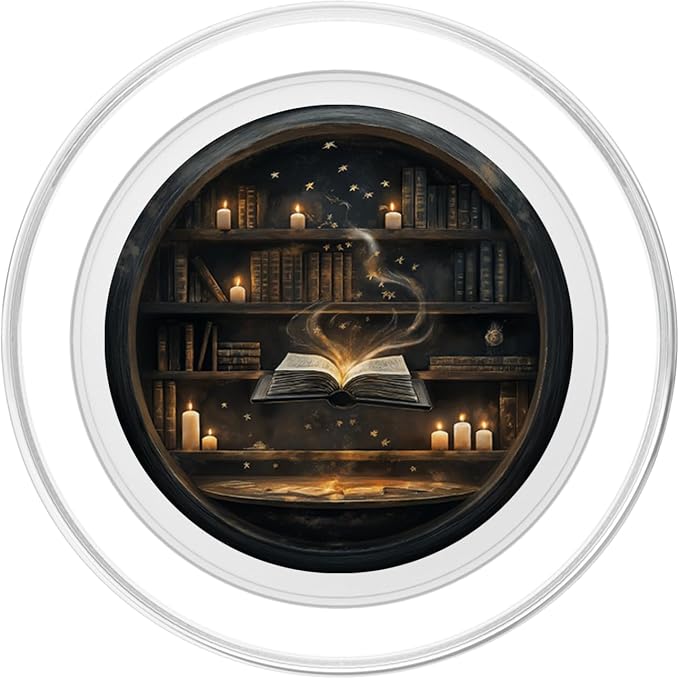Book Bookshelf Library Candles Star Stars Bookish PopSockets PopGrip for MagSafe