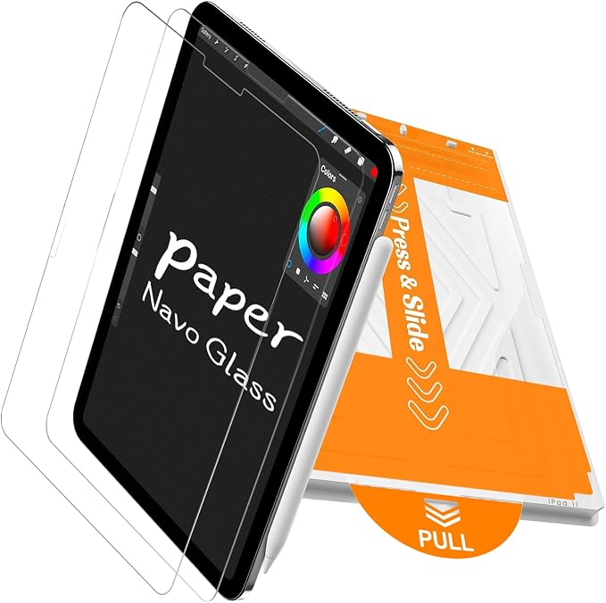 PandaShield 2-Pack Privacy Screen Protector Easy-Installation Box for iPad 11th/10th Gen. A16 (11/10.9 Inch 2025/2022) Anti-Spy Bubble Free Scratch Resistant Apple Pencil Support