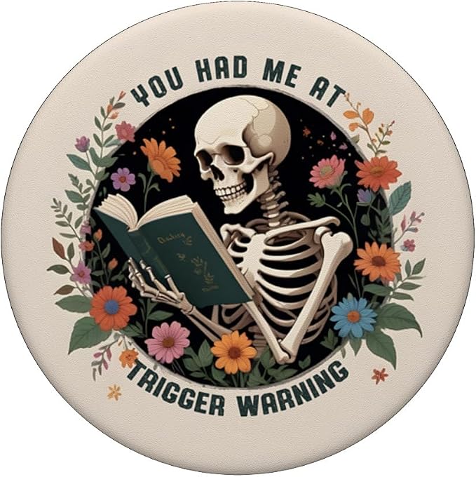 You Had Me At Trigger Warning Dark Romance Smutt Book Reader PopSockets PopGrip for MagSafe