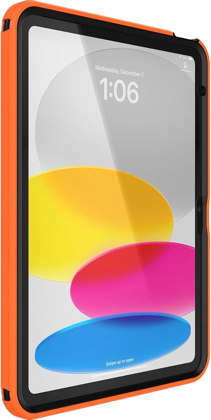 OtterBox iPad (A16) &amp iPad 10th Gen (Only) - Defender Series Case - High Visibility (Orange) - Kickstand - Rugged &amp Durable - Multi-Layer Protection