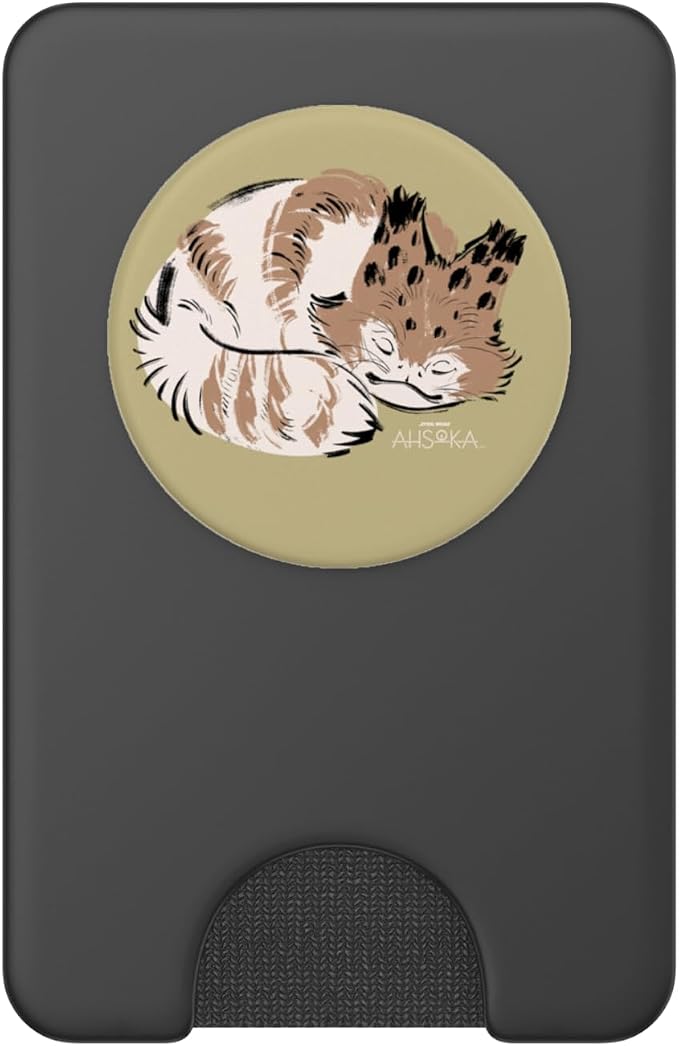 Star Wars Ahsoka Sabine Wren’s Sleeping Loth-Cat Sumi-e PopSockets Adhesive PopGrip