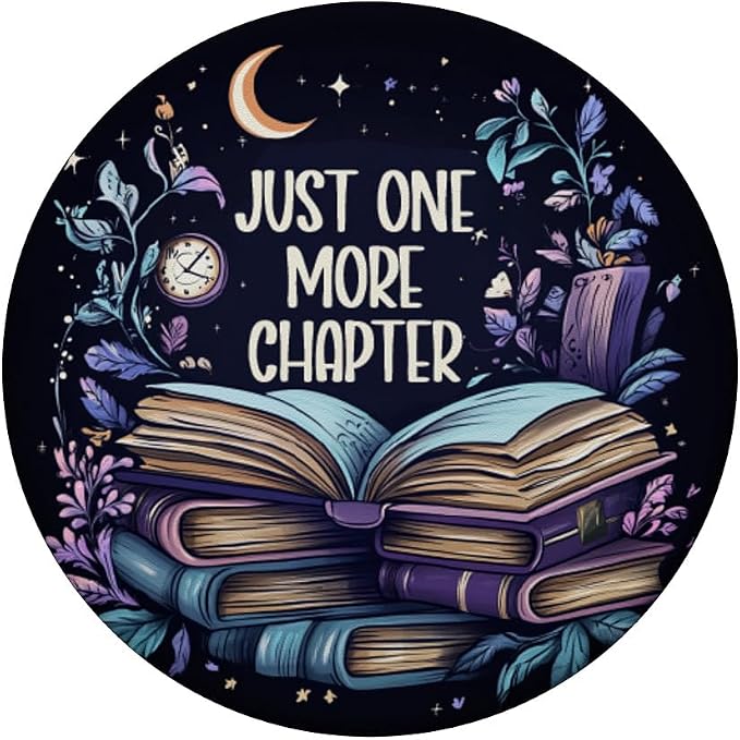 Just One More Chapter Book Lover Bookworm Reading Librarian PopSockets Adhesive PopGrip