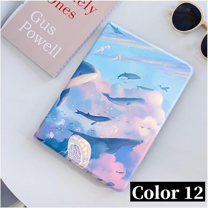 Flower Case for Xiaomi Redmi Pad 2 11 Case Flower Pattern Cute Floral Illustrated Printed Cover with Pencil HolderColor 5
