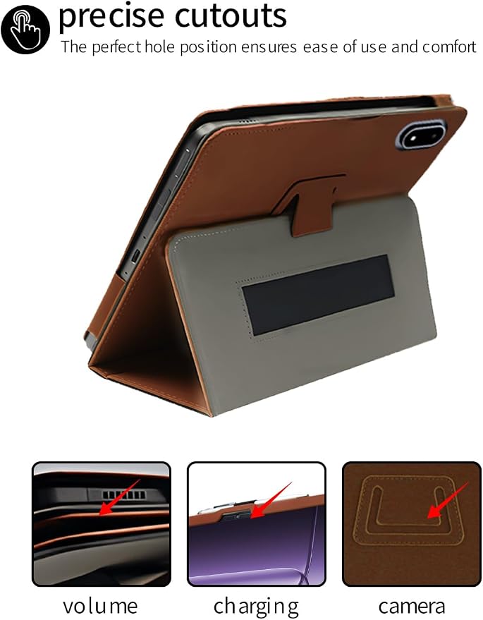 for OnePlus Pad 3 2025 13.2 Inch Android Tablet CaseBOVUGAC Folding Stand Protective Cover with Pencil Holder and Wrist StrapFull Protection Premium PUScratch Resistant(Black)
