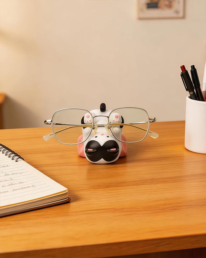 Cute Dog Phone Stand Multi-Purpose Resin Phone Holder Desk Decor for Home Office Bedroom