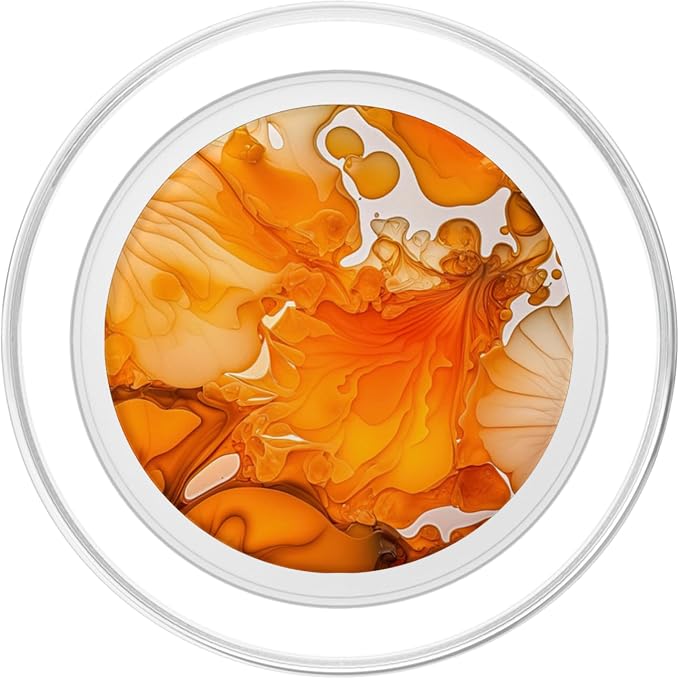 Ink Orange Abstract Illustration Phone Popper Marbled PopSockets Adhesive PopGrip
