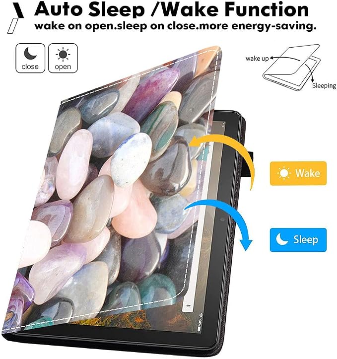 Case for Amazon Fire HD 10 Tablet (9th/7th Gen 2019/2017 Release) Premium PU Leather Cover with Auto Sleep Wake Feature Folio Case for Fire 10.1 Tablet Bible Verse Jeremiah 29:11