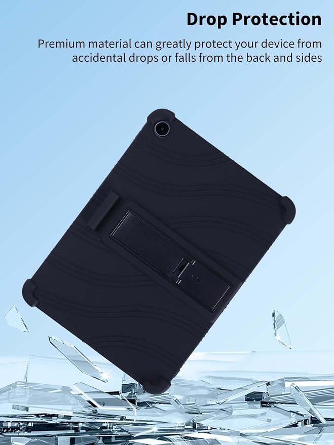 Case for OnePlus Pad Go 2NOUKAJU Tablet Protection CaseAdjustable BracketSoft SiliconeSilicone Protection Cover for OnePlus Pad Go 2 Tablet 12.1inch(Black)