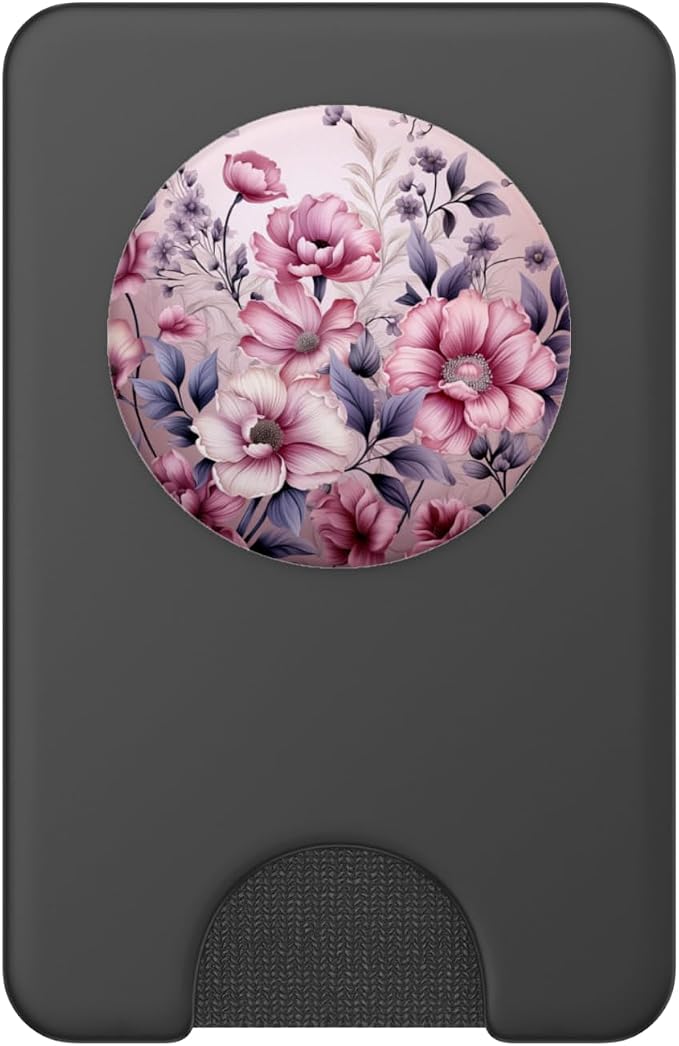 Vintage Pink Wildflower Flower Lover Tropical Garden PopSockets PopGrip for MagSafe