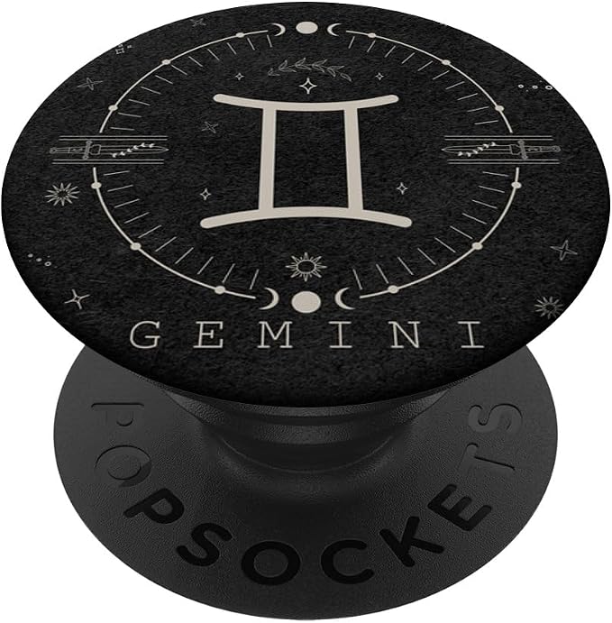 Aesthetic Gemini Zodiac Sign Astrological Stars Celestial PopSockets Adhesive PopGrip