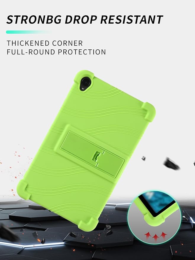 Case for Callsky-Tab Ctab 8 Android Tablet 8 Inch，WUNIAK Shock Proof Lightweight Stand Rubber Shell Protective CoverKids Friendly Soft Silicone Adjustable Stand CoverBlack