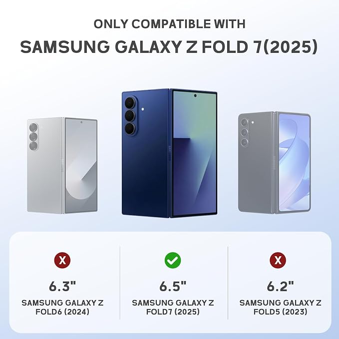 for Samsung Galaxy Z Fold7 Case [Compatible with Magsafe] [Invisible Kickstand &amp Privacy Screen Protector] Protective Phone Case for Samsung Galaxy Z Fold 7 Privacy Black
