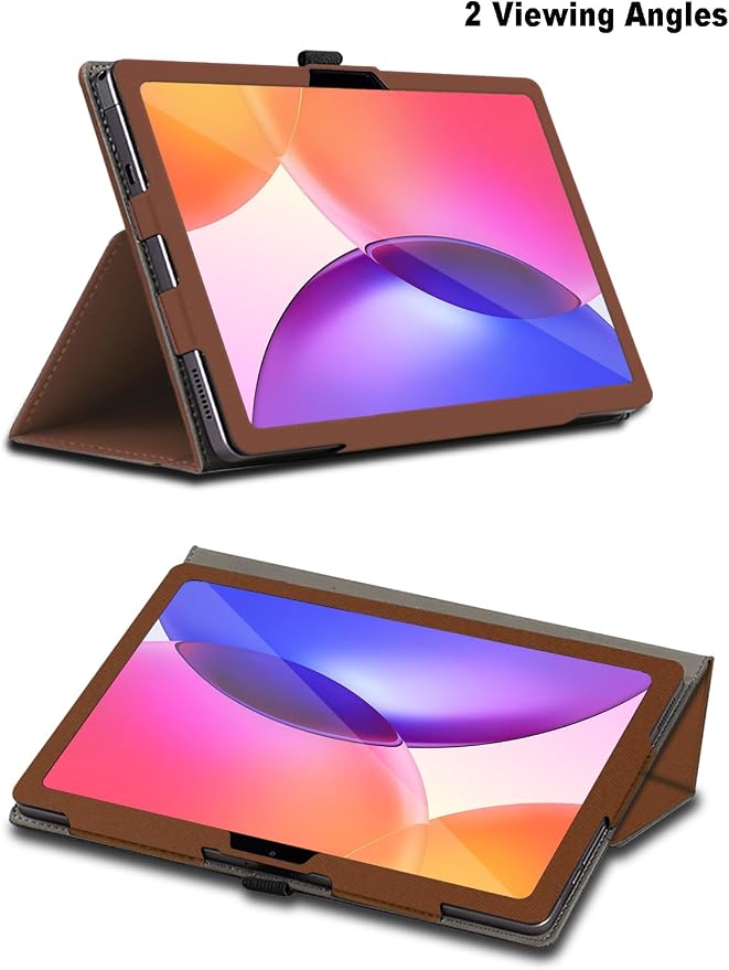 Case for TCL Tab A1 Plus 12.2 inch TCL Tab A1 Plus Tablet Case Folding Stand Protective Cover with Pencil Holder and Wrist Strap Full Protection. (Black)