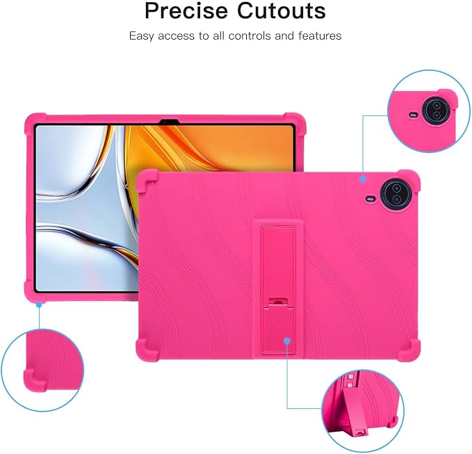 Case for Callsky-Tab Ctab 14 Tablet 14 inchSoft Silicone Protector CoverKids FriendlyAdjustable Stand Tablet Cover4 Corners Thicken ShockproofBlack