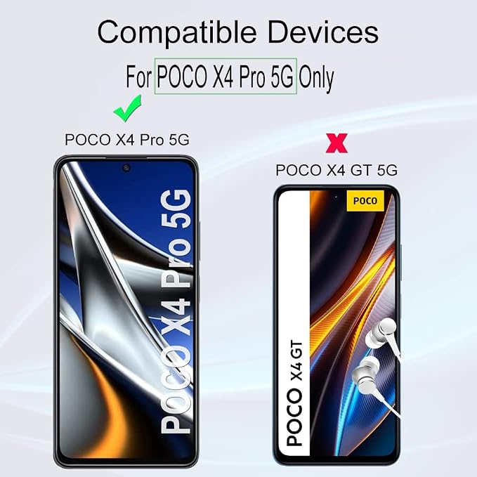 Ibywind for Xiaomi Poco X4 GT 5G Screen Protector2 Pack9H Hardness Tempered Glass and Camera Lens Protectorwith Alignment FrameFull CoverageBubble FreeFingerprint UnlockScratch Resistant