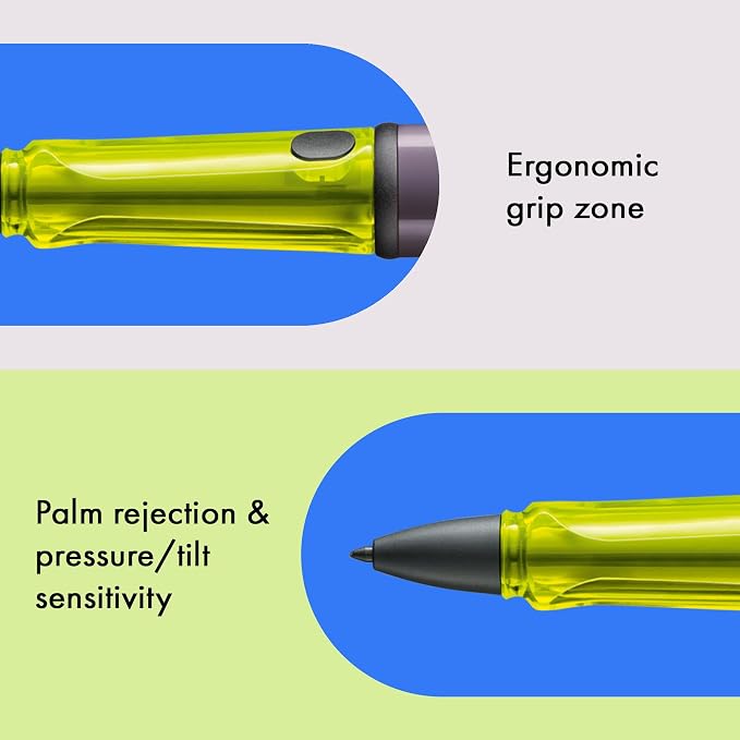 LAMY AL-Star EMR Aubergine (PC/EL tip) - Stylus Pen for Many Android Devices - Touchscreen Pen with Ergonomic Grip - Precise Writing &amp Drawing on Digital Media - with Function Button