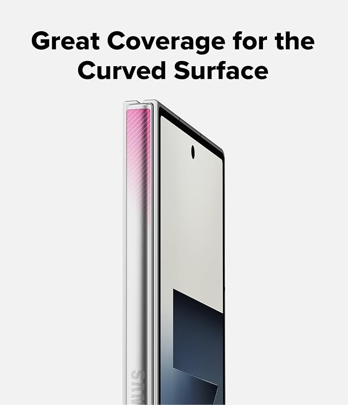 Ringke for Samsung Galaxy Z Fold 7 Hinge Protector [Hinge Dual Easy Pro] | 2 Pack Adhesive TPU Film for Curved Surface Easy Installation Not Screen Protector