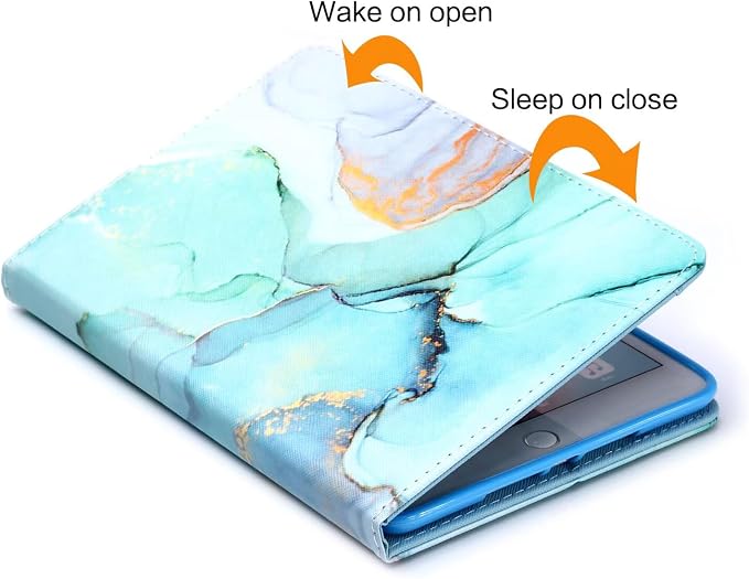 iPad mini Case FANCITY Mini 4 Mini 5 Mini 3/2/1 Smart Wake Sleep Case with Kickstand [Card Slot &amp Pen Holder] PU Leather Protective Cover for Apple iPad mini 4 Mini 5 2019 Mini 2/3 - Beach