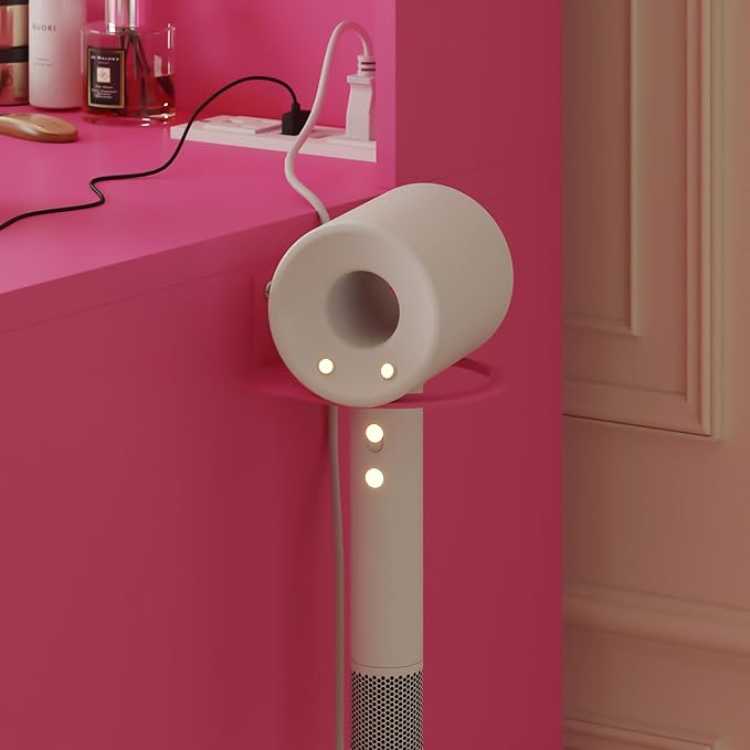 YESHOMY Vanity Desk with Mirror, Power Outlet and 10 Lights, Makeup Table with 7 Drawers, 3 Color Modes Available for Bedroom, Rose Pink