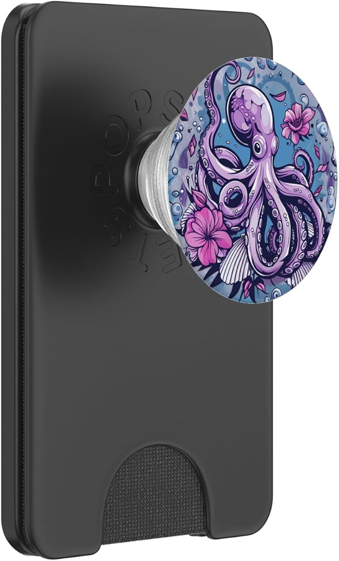 Purple Octopus PopSockets PopGrip for MagSafe