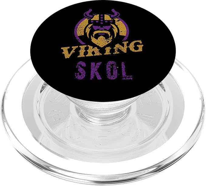 Skol Vikings Scandinavian Warrior Nordic Viking North King PopSockets Adhesive PopGrip