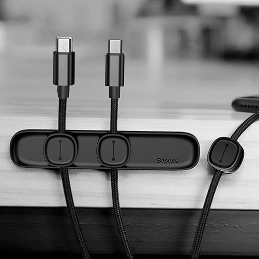 Baseus Peas Magnetic Cable Organiser - Black