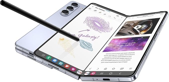 Galaxy Z Fold 6 / Fold 5 S Pen Fold Edition Replacement for Samsung Galaxy Z Fold 5 / Fold 6 5G Touch Stylus S Pen + Tips/Nibs (Black)